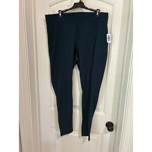 OLD NAVY WOMENS STEVIE HIGH RISE PONTE PULL ON PANTS SIZE XL NWT TEAL GREEN